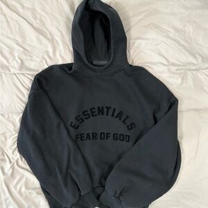 Cropped-Style Fear of God Hoodie